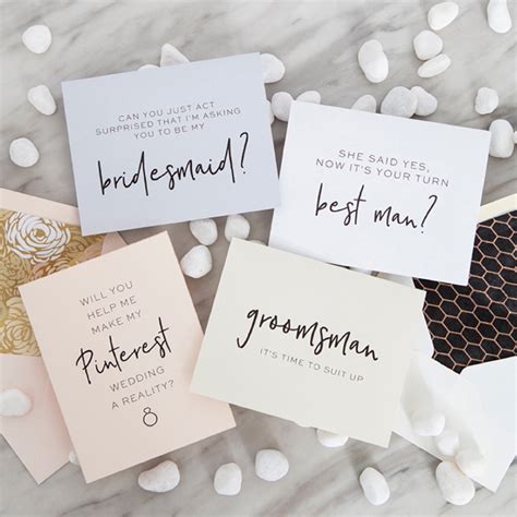 The Prettiest DIY “Will You Be My Bridesmaid” Cards.